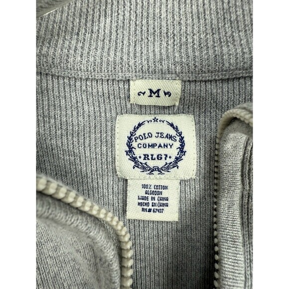 Ralph Lauren Polo Jeans Co RL67 Sweater Women Size M 1/4 Zip Mock Neck Vtg - Picture 5 of 12